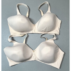 Soma Embraceable 40DD Nude Wirefree Bras Wireless Everyday Comfort 031503 Set